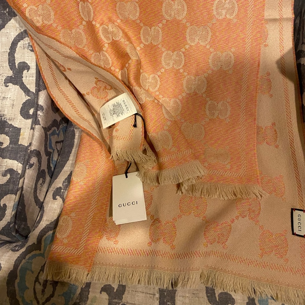 Gucci wool jacquard scarf